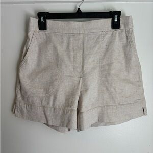 Banana Republic Tan Linen Blend Shorts